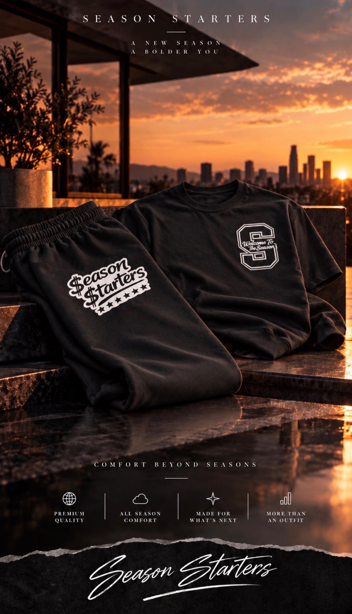 Welcome to the Season- Season Starter T-Shirt and Shorts Full Set