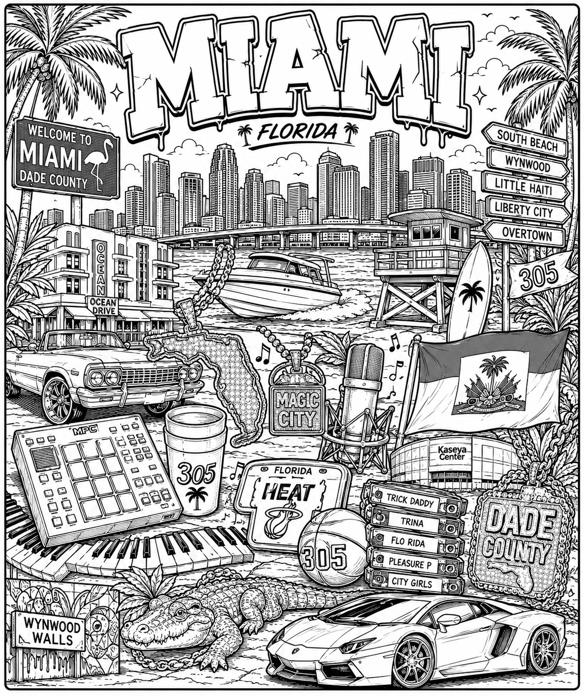 Welcome to the $eason Hip Hop Coloring Book- Color the Culture