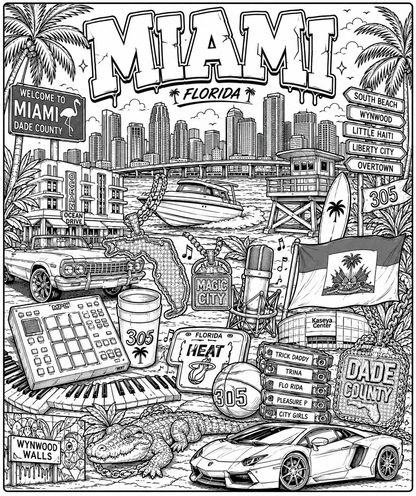 Welcome to the $eason Hip Hop Coloring Book- Color the Culture