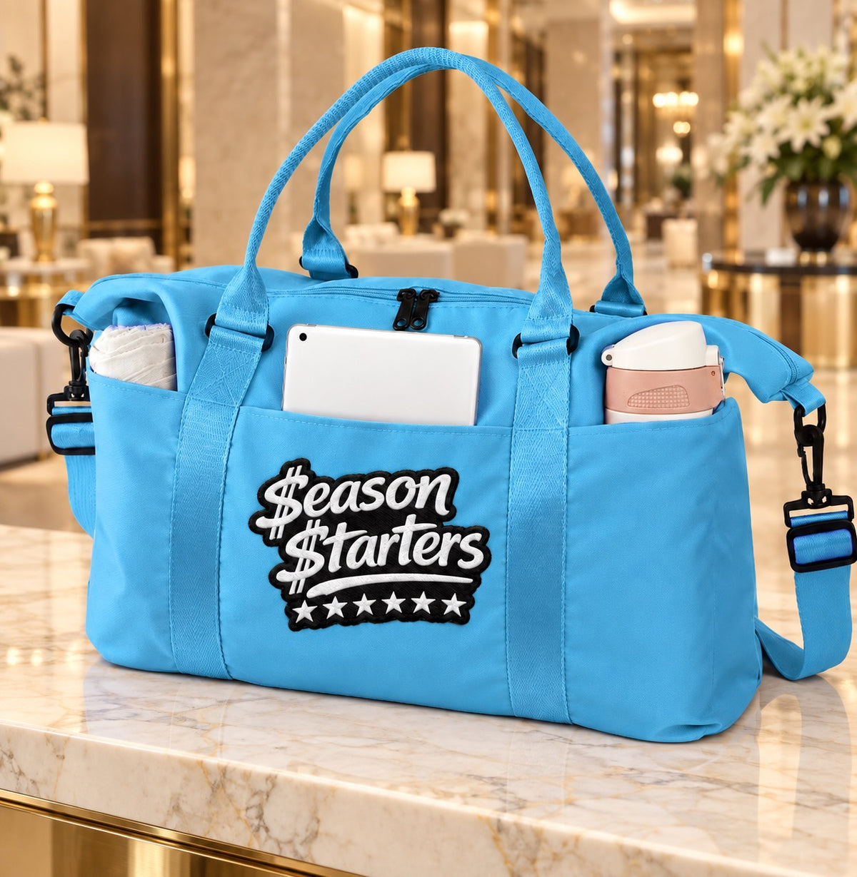 Welcome to the $eason- Season Starters Duffle Bag.