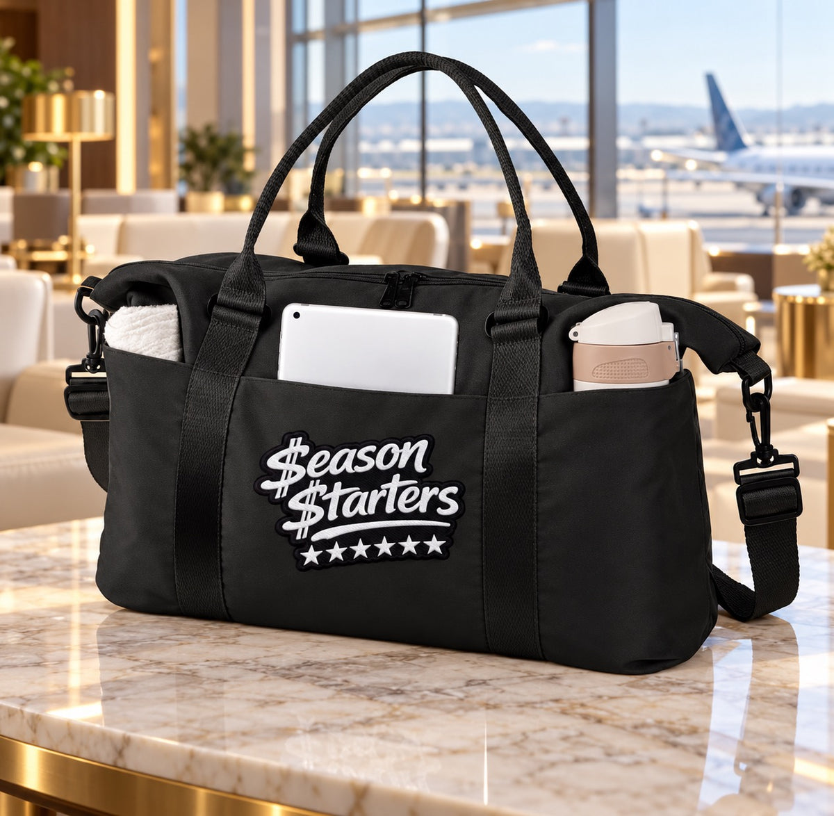 Welcome to the $eason- Season Starters Duffle Bag.