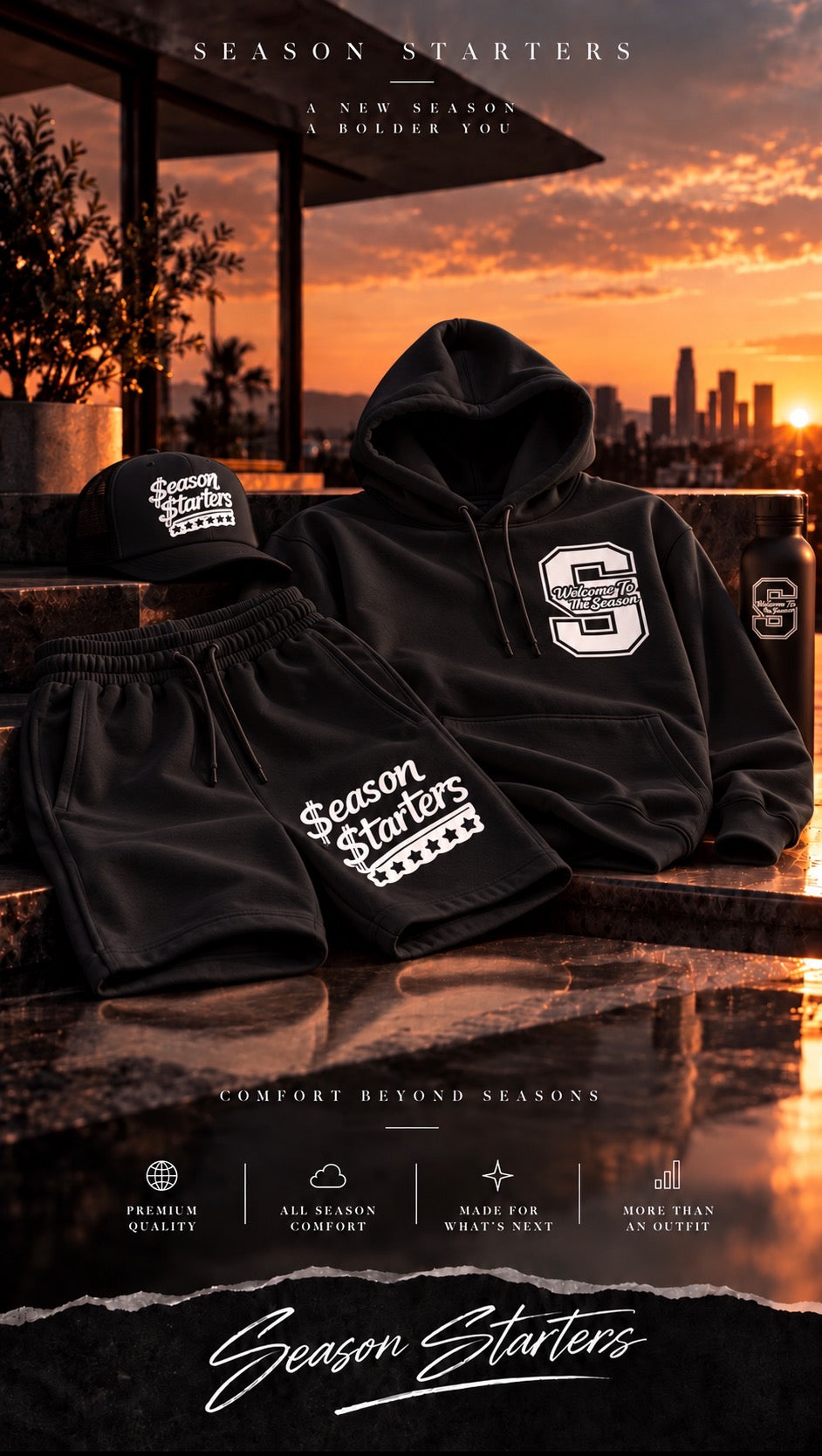 Welcome to the Season- Season Starters Edition Hoodie and Shorts Full Set