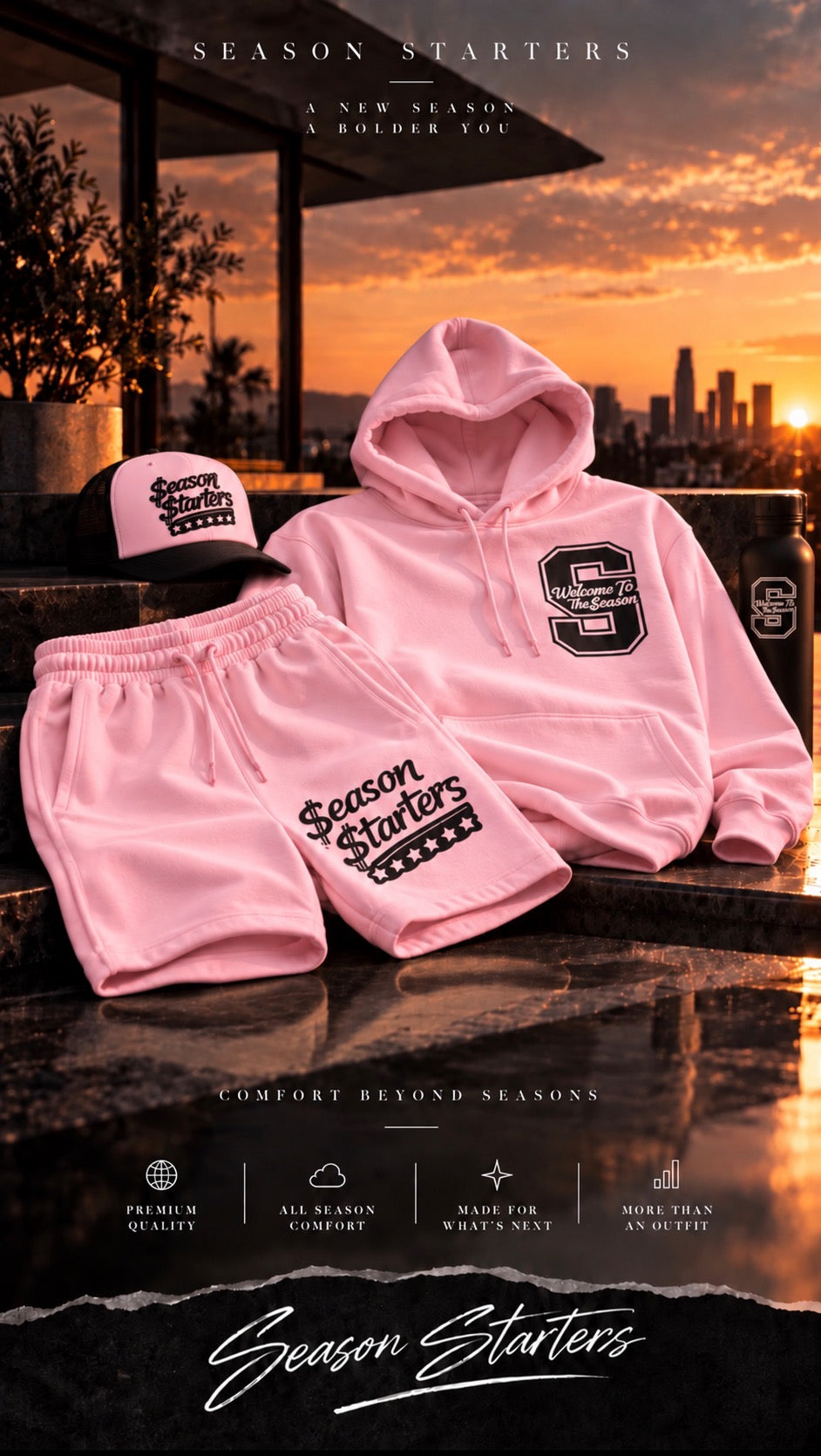 Welcome to the Season- Season Starters Edition Hoodie and Shorts Full Set