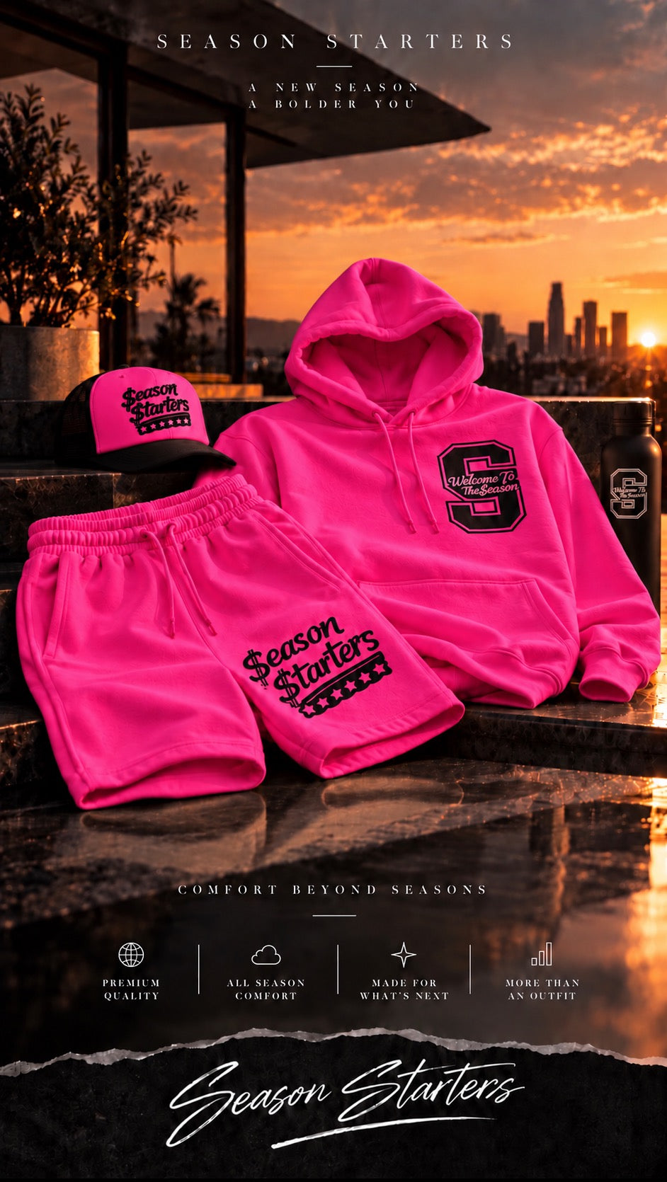 Welcome to the Season- Season Starters Edition Hoodie and Shorts Full Set