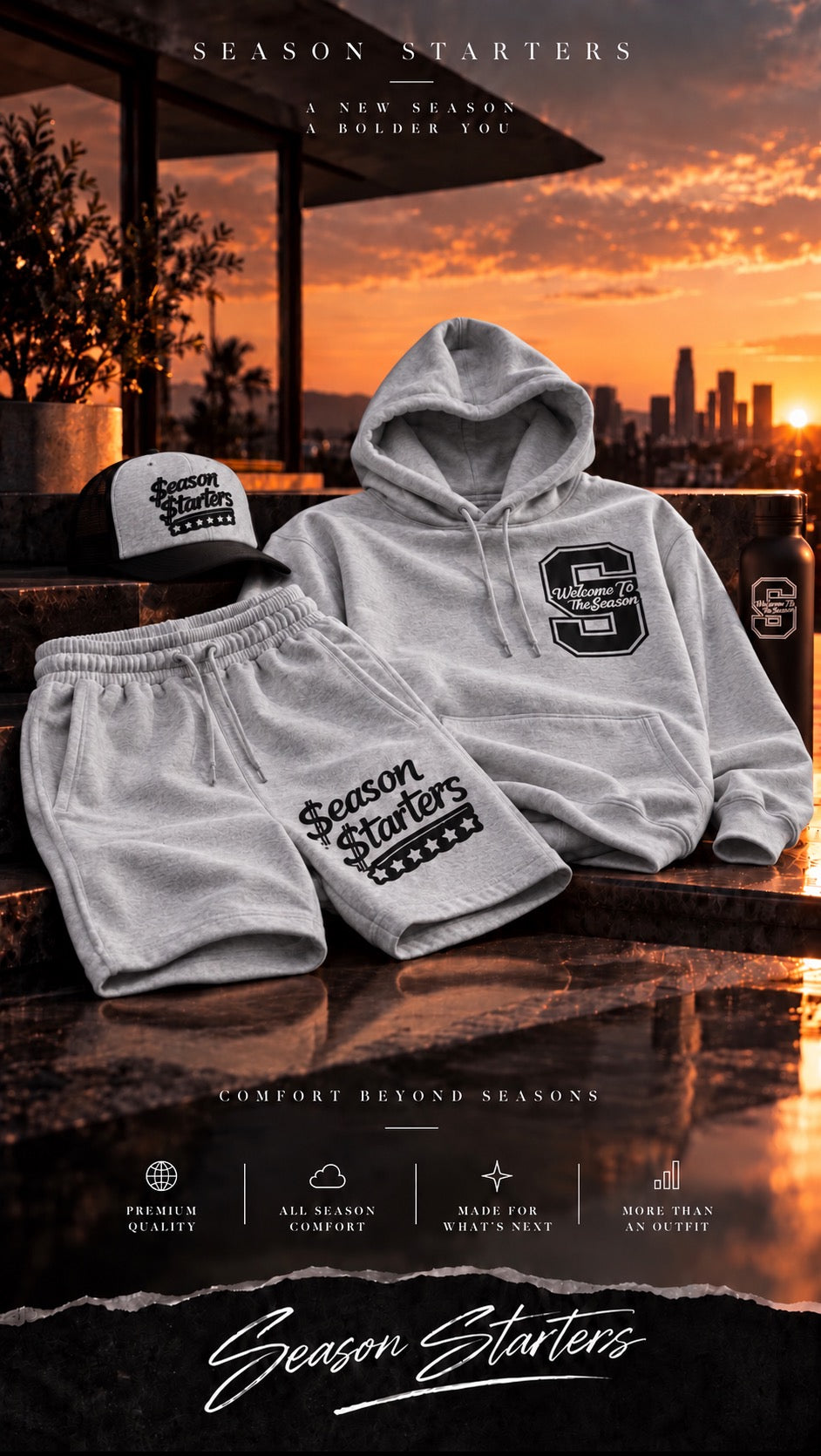 Welcome to the Season- Season Starters Edition Hoodie and Shorts Full Set
