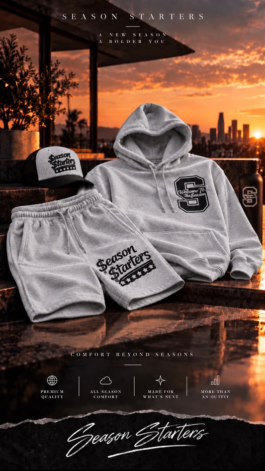 Welcome to the Season- Season Starters Edition Hoodie and Shorts Full Set
