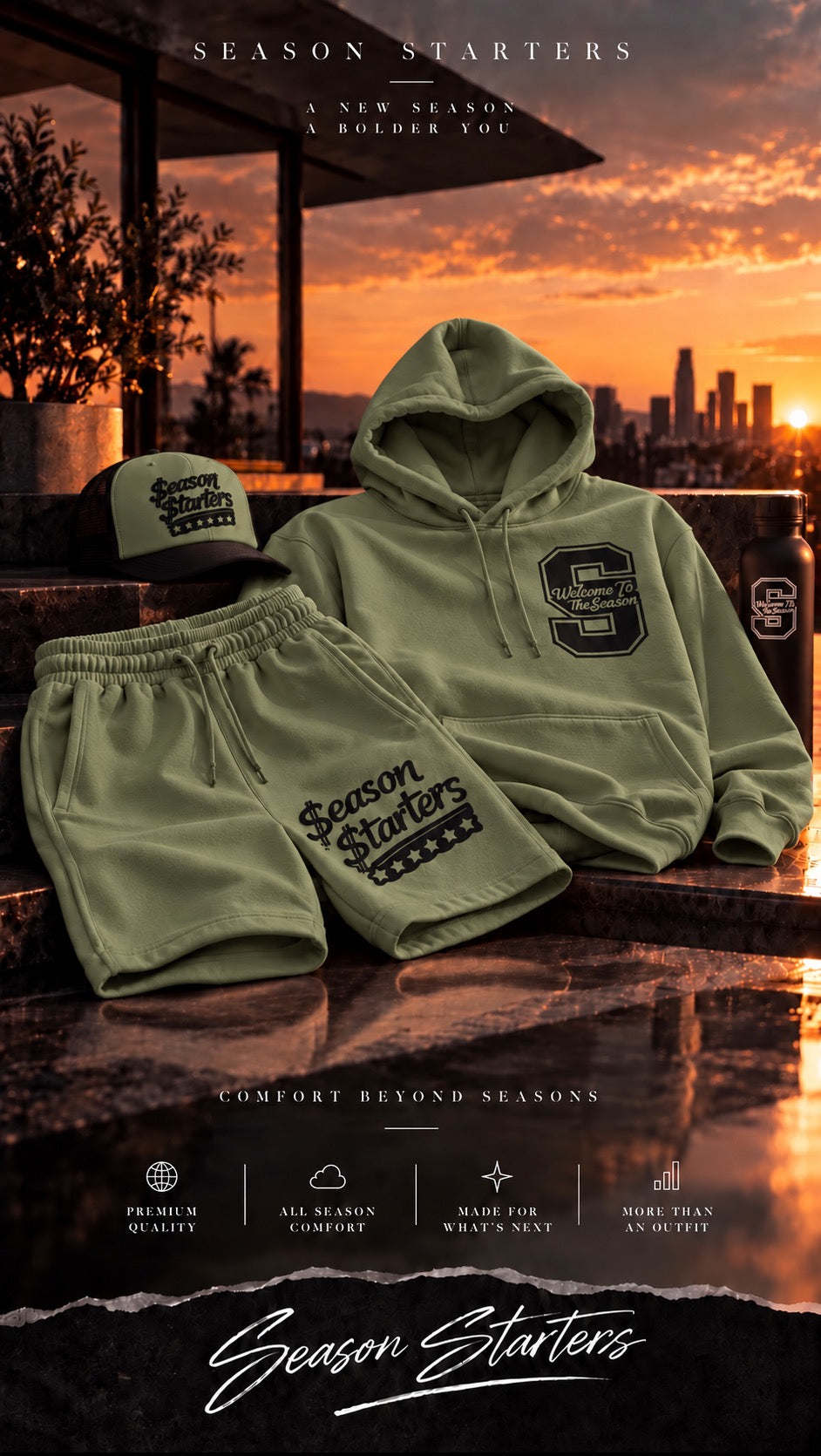 Welcome to the Season- Season Starters Edition Hoodie and Shorts Full Set